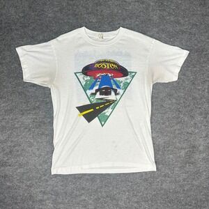 RARE Vintage 80s Single Stitch Boston Concert T Shirt Screen Stars Mens Large